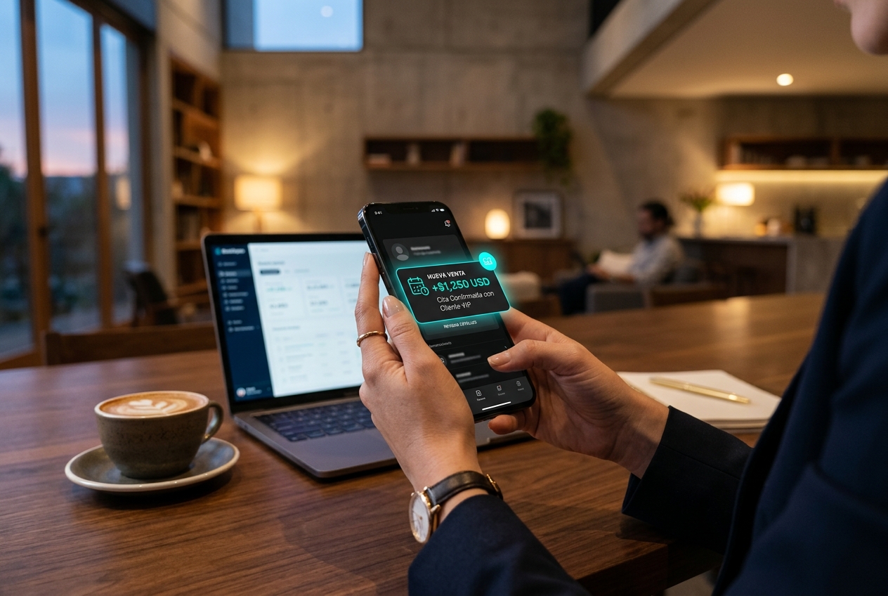Control Móvil de Negocios en Tiempo Real